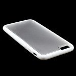 Wholesale iPhone 6 Plus 5.5 inch Gummy Hybrid Case (White Clear)